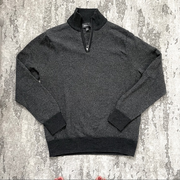 Bonobos Gray Quarter Zip, large - Picture 1 of 4